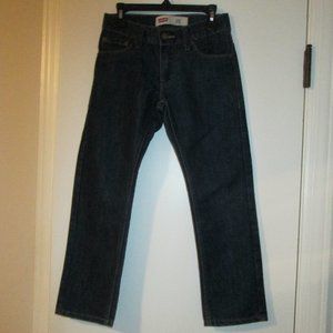 Levi's 511 Slim Fit Dark Wash Blue Denim Jeans Size 8 Reg W24" x L22"
